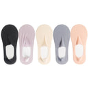 5 Pares meias invisiveis  feminina antiderrapante Ultra-fino